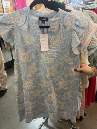 Bluebell Garden Embroidered Dress