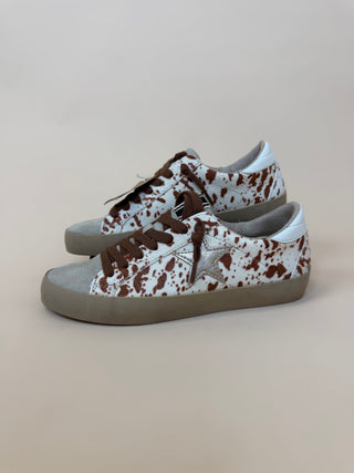 Paula Cow Print Sneaker