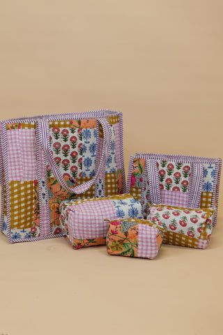 Medium Quilted Cosmetic Bag