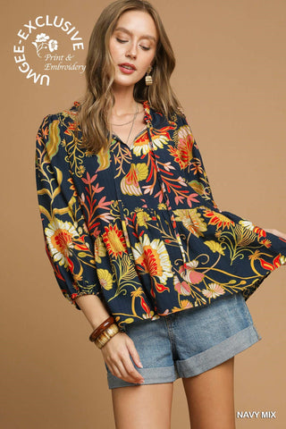 Moonlit Vine Blouse