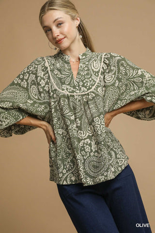 Paisley Poet Blouse