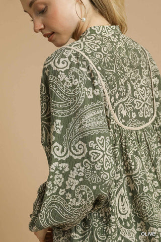 Paisley Poet Blouse
