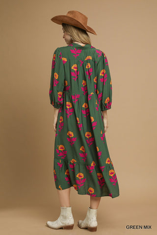 Woodland Whisper Midi Dress