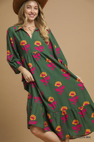 Woodland Whisper Midi Dress