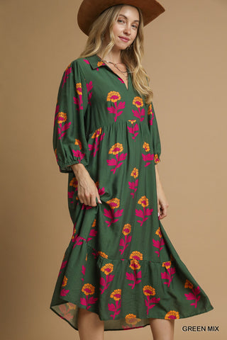 Woodland Whisper Midi Dress