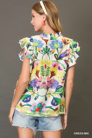 Birds & Butterflies Blouse