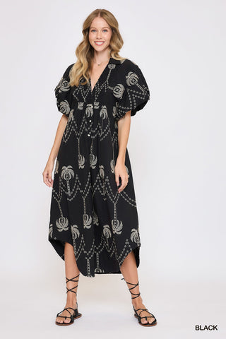 Let's Take A Trip Midi Dress