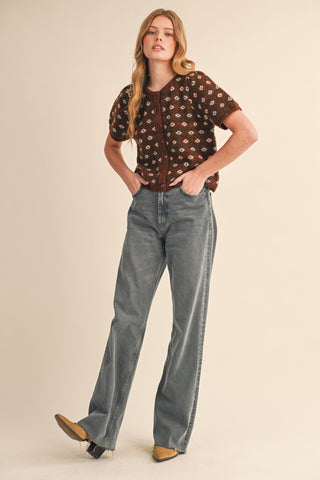 Millie Floral Knit Cardigan