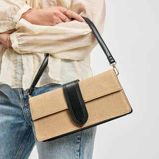 Violet Straw Crossbody
