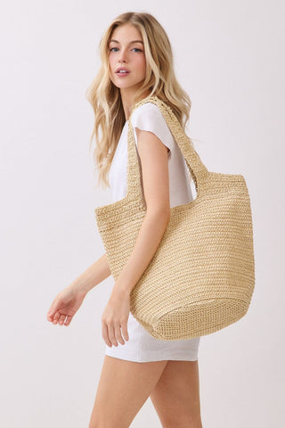 Shannon Handmade Straw Tote Bag