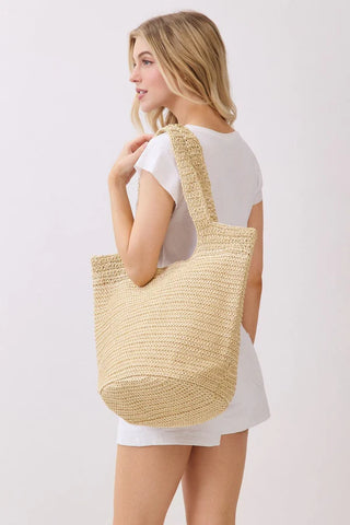 Shannon Handmade Straw Tote Bag