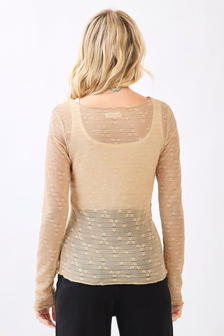 Whisper Lace Layering Top