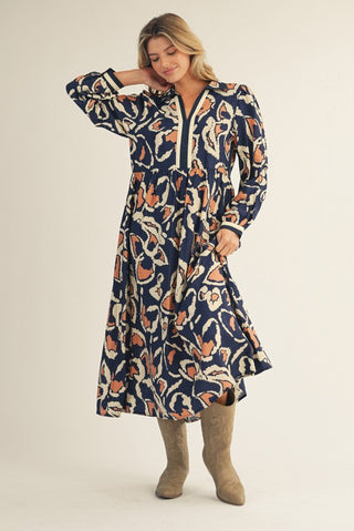 The Meadow Muse Boho Midi Dress