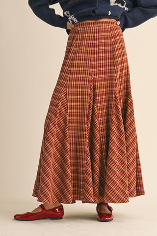 The Autumn Glen Plaid Maxi Skirt