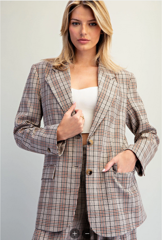 The Kensington Plaid Blazer