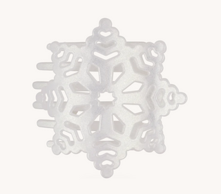 Glitter Snowflake Flat Hair Clip
