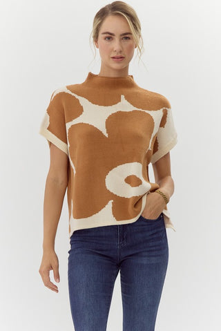 The Bloom & Breeze Mock Neck Knit Top