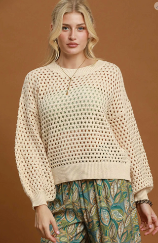 The Sloane Open Knit Sweater
