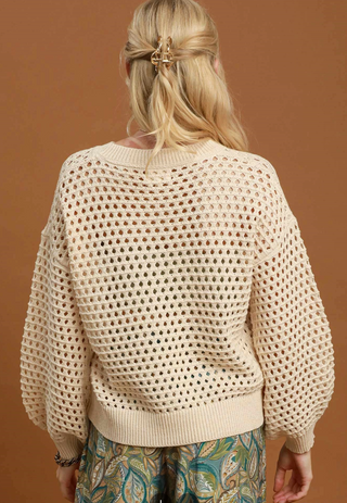 The Sloane Open Knit Sweater
