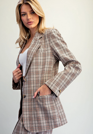 The Kensington Plaid Blazer
