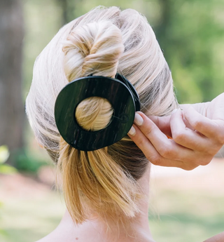 Large Flat Circle Hair Clip