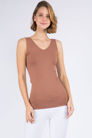 Reversible V or U Neckline Seamless Tank