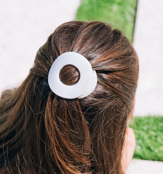 Medium Flat Circle Hair Clip