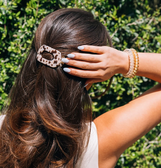 Tiny Flat Round Hair Clip