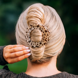 Large Flat Circle Hair Clip