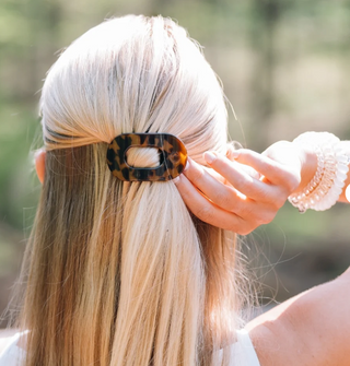 Tiny Flat Round Hair Clip