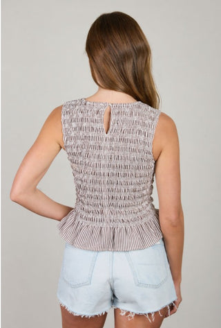 Sandy Shores Smocked Top