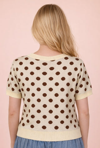 Darling Days Polka Dot Knit Top