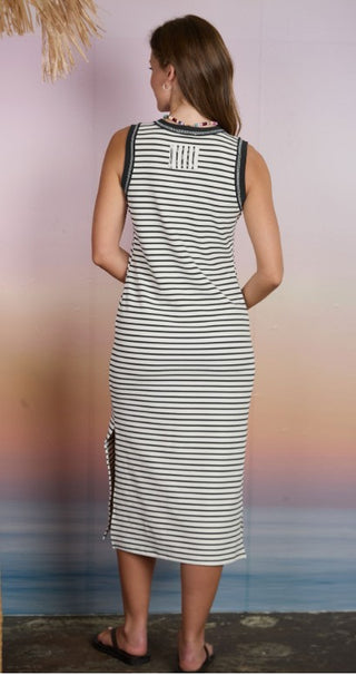 Coastal Stripe Midi Dress