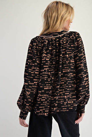 Midnight Mosaic Blouse