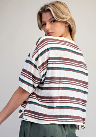 The Hadley Striped Boxy Tee