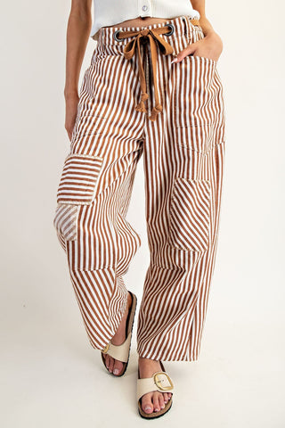Nightfall Stripe Barrel Pants