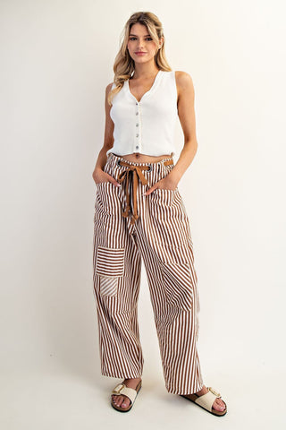 Nightfall Stripe Barrel Pants