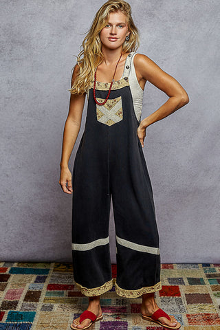 Boho Charm Patchwork Overalls