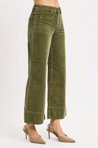 Rainey High Rise Corduroy Crop