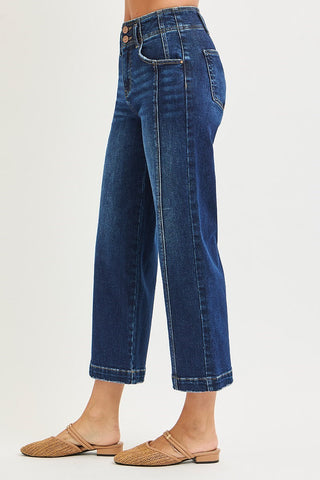 Josie High-Rise Crop Wide-Leg Jeans