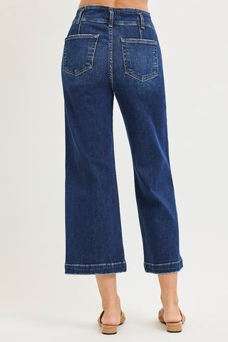 Josie High-Rise Crop Wide-Leg Jeans
