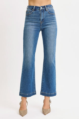 Ruby Tummy Control High Rise Crop Straight Jeans