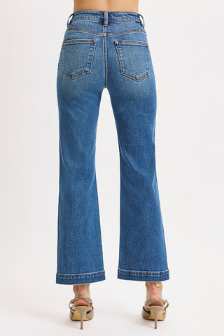 Ruby Tummy Control High Rise Crop Straight Jeans