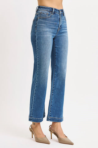Ruby Tummy Control High Rise Crop Straight Jeans
