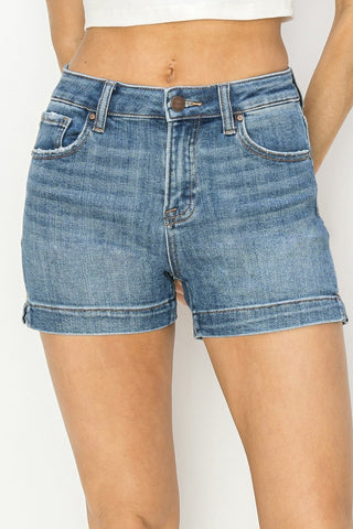 Tracy High Rise Denim Shorts