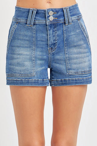 Delilah High Rise Denim Shorts