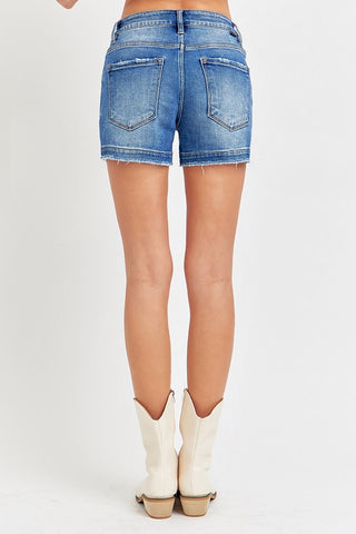 The Sara Low Rise Denim Shorts