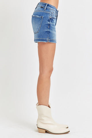 The Sara Low Rise Denim Shorts