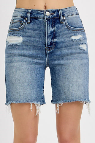 The Gabby High Rise Mid Length Shorts