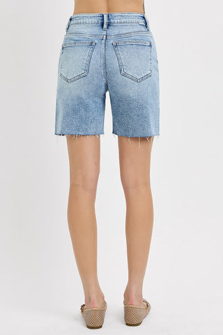 The Clara Mid Length Denim Shorts